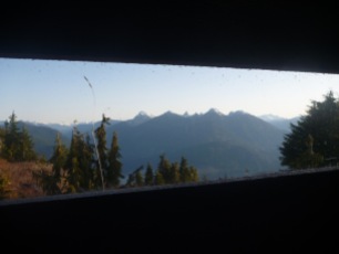 Even the outhouse has amazing views!